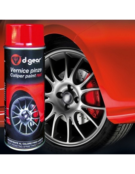 VERNICE SPRAY ALTA TEMPERATURA E E PINZE FRENO ROSSO 400ml