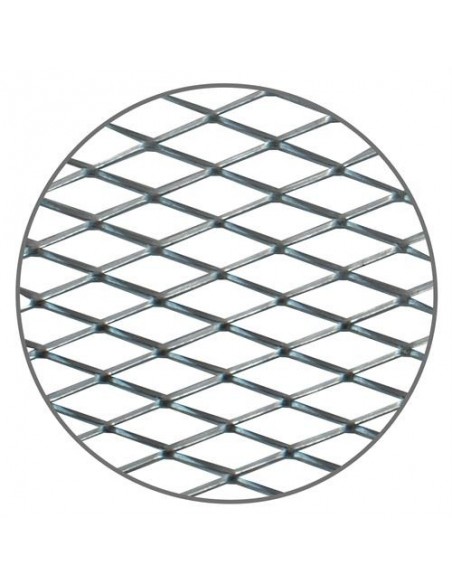 GRIGLIA SPORTIVA IN ALLUMINIO CROMATO 100x25 cm RETE