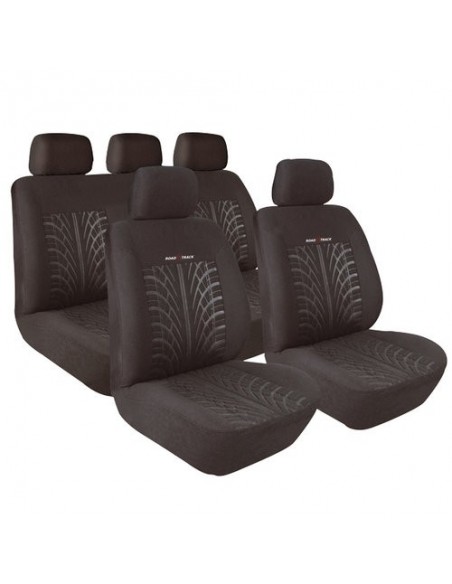 SET COPRISEDILI UNIVERSALI NERO "ROAD" IN POLIESTERE