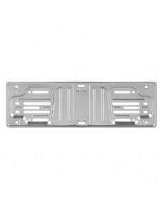 PORTATARGA ANTERIORE IN ALLUMINIO CROMATO