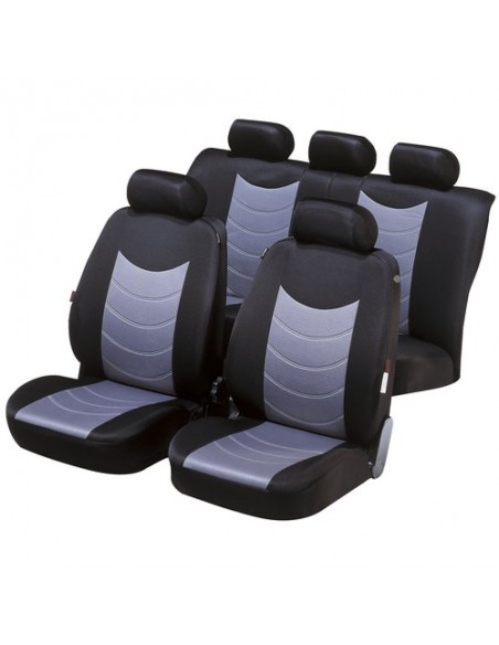 SET COPRISEDILI UNIVERSALI POLIESTERE FELICIA GRIGIO ANTERIORE E