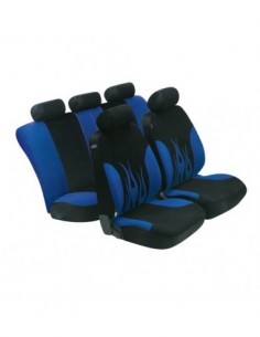 SET COPRISEDILI UNIVERSALI POLIESTERE FLAME BLU ANTERIORE...
