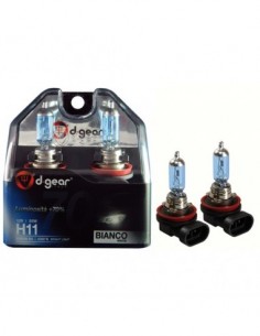 COPPIA LAMPADINE EFFETTO XENON H11 +70% 4300K HYPER WHITE
