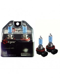 COPPIA LAMPADINE EFFETTO XENON H8 +85% 4600K EXTREME WHITE