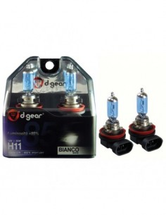 COPPIA LAMPADINE EFFETTO XENON H11 +85% 4600K EXTREME WHITE