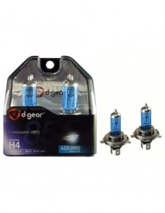 COPPIA LAMPADINE EFFETTO XENON H4 +85% 4800K EXTREME BLUE