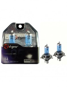 COPPIA LAMPADINE EFFETTO XENON H4 +85% 4600K EXTREME WHITE