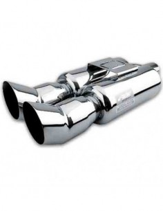 TERMINALE SCARICO CROMATO DTM SUPERSPORT UNIVERSALE 90mm