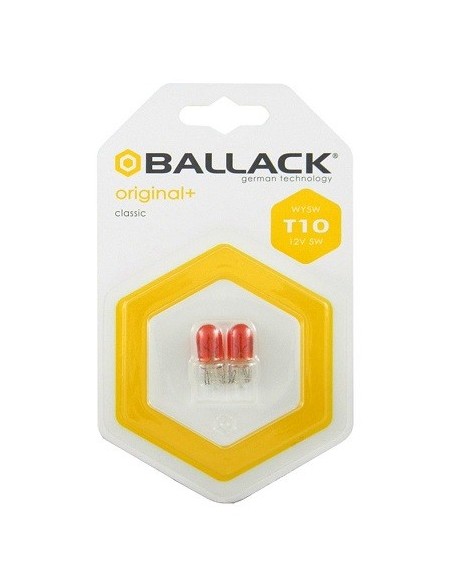 LAMPADINE POSIZIONE FRECCE LATERALI T10 W5W ARANCIONI BALLACK