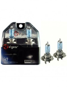COPPIA LAMPADINE EFFETTO XENON H7 +70% 4300K HYPER WHITE