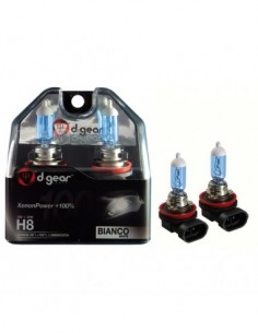 COPPIA LAMPADINE EFFETTO XENON H8 +100% 5000K XP MIRROR...