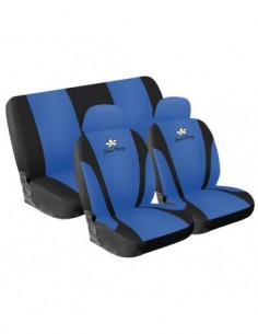 SET COPRISEDILI UNIVERSALI DESY NERO/BLU ANTERIORE E...