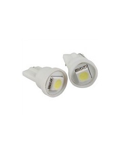 COPPIA LAMPADINE LUCE POSIZIONE BIANCO 1 LED SMD T10 W5W