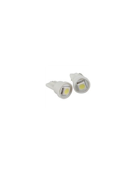 COPPIA LAMPADINE LUCE POSIZIONE BIANCO 1 LED SMD T10 W5W
