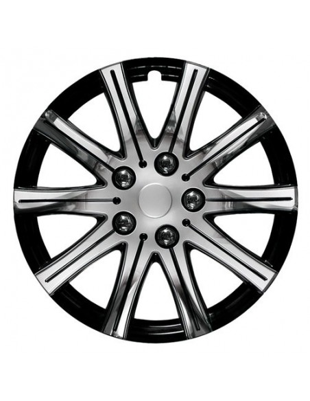 4 BORCHIE COPRICERCHI DA 14" ABS "C-12" CERCHI SPORTIVI CROMO