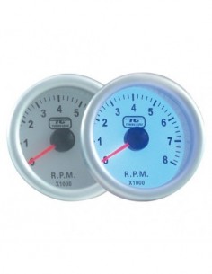 MANOMETRO CONTAGIRI SFONDO BIANCO ILLUMINAZIONE BLU