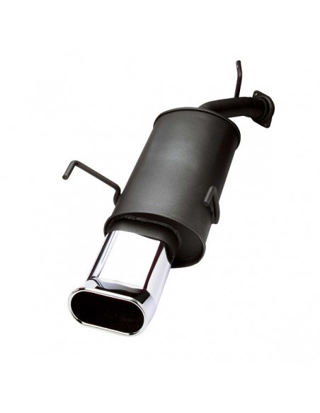 SCARICO SPORTIVO ACCIAIO CROMATO OVALE FIAT PUNTO 2003-2005