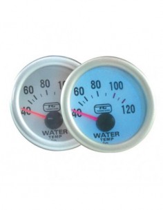 MANOMETRO TEMP. ACQUA SFONDO BIANCO ILLUMINAZIONE BLU