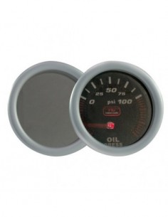 MANOMETRO PRESS.OLIO SPECCHIO SFONDO NERO ILLUMINAZIONE...