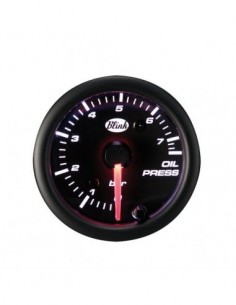 MANOMETRO PRESSIONE OLIO 52mm SFONDO NERO MULTICOLOR 7...