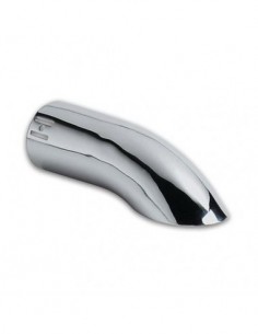 TERMINALE SCARICO CROMATO IN ACCIAIO INOX 35-57mm