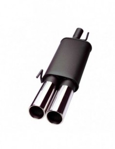 SCARICO SPORTIVO ACCIAIO CROMATO 2x76cm FIAT PUNTO 2003-2005