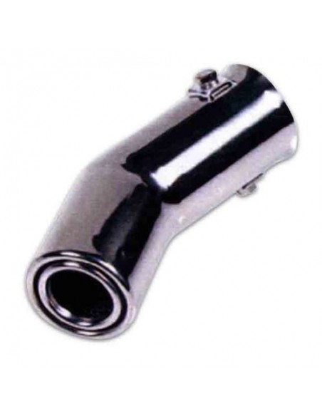 TERMINALE SCARICO CROMATO IN ACCIAIO INOX 40-60mm