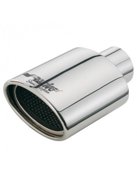 TERMINALE SCARICO CROMATO IN ACCIAIO 76mm