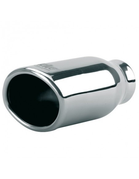 TERMINALE SCARICO CROMATO IN ACCIAIO 76mm TRX-01