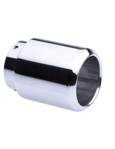TERMINALE SCARICO CROMATO IN ACCIAIO 76mm