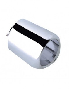 TERMINALE SCARICO CROMATO IN ACCIAIO 77mm TRIANGLE