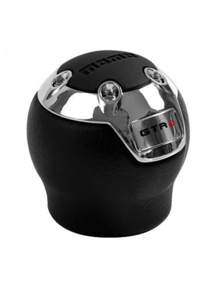 POMELLO CAMBIO PER RETROMARCIA A SIRINGA IN PELLE E CROMO