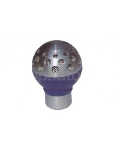 POMELLO CAMBIO PER RETROMARCIA CLASSICA ALLUMINIO PELLE BLU