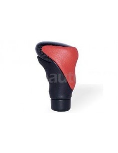 POMELLO CAMBIO PER RETROMARCIA CLASSICA IN PELLE NERO/ROSSO