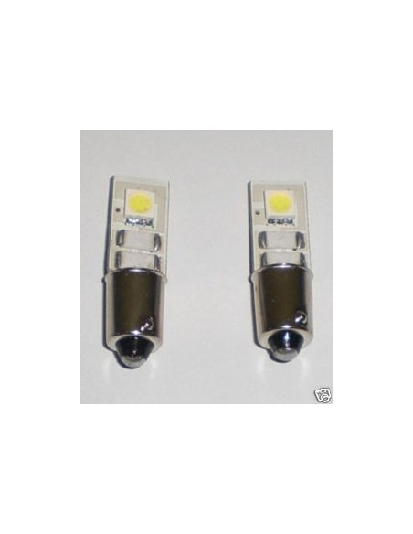 COPPIA LAMPADINE LUCI POSIZIONE 2 LED BIANCHI BAX9S H6W CANBUS