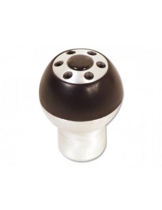 POMELLO CAMBIO PER RETROMARCIA CLASSICA IN PELLE-ALU NERO