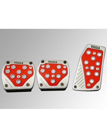 PEDALIERA PEDALI IN ALLUMINIO ROSSO CAMBIO MANUALE