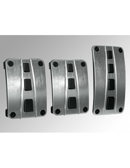 PEDALIERA PEDALI IN ALLUMINIO CON GOMMINI NERI CAMBIO MANUALE