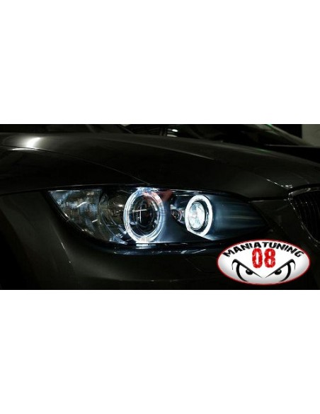 COPPIA LED ANGEL EYES BIANCHI BMW SERIE 3 E90 E91 2005-