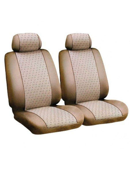 COPPIA COPRISEDILI ANTERIORI "GLAMUR" BEIGE