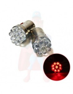 LAMPADINE STOP CON 9 LED ROSSA R10W 21W 12V