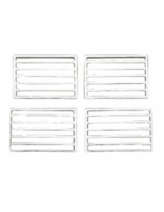 BOCCHETTE ARIA IN ABS CROMATE PER PEUGEOT 307 2001-2009