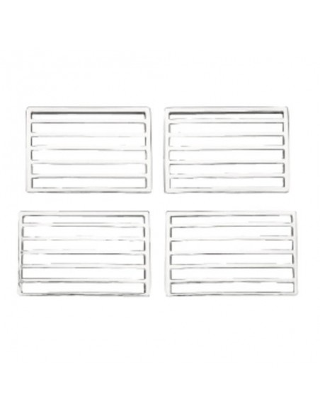 BOCCHETTE ARIA IN ABS CROMATE PER PEUGEOT 307 2001-2009