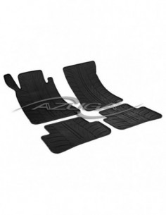 4 TAPPETI GOMMA NERI MERCEDES CLASSE C dal 2000-2007