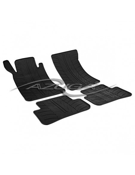 4 TAPPETI GOMMA NERI MERCEDES CLASSE C dal 2000-2007