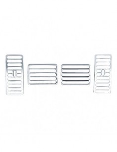 BOCCHETTE ARIA IN ABS CROMATE PER VOLKSWAGEN POLO 9N 9N3...