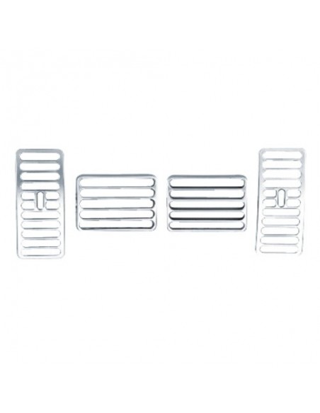 BOCCHETTE ARIA IN ABS CROMATE PER VOLKSWAGEN POLO 9N 9N3 2005-