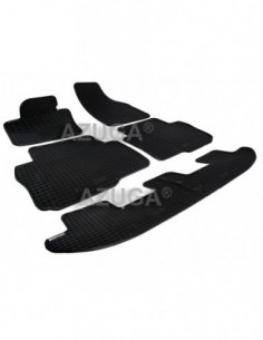 6 TAPPETI GOMMA NERI VOLKSWAGEN SHARAN 7p DAL 2010-
