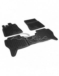 3 TAPPETI GOMMA NERI 4cm MITSUBISHI PAJERO dal 2007-