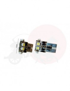 COPPIA LAMPADINE PER LUCI POSIZIONE 6 LED BIANCHI T10 W5W...
